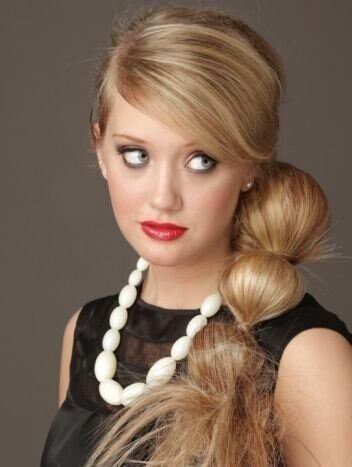 cascade-ponytail-hairstyles конский хвост